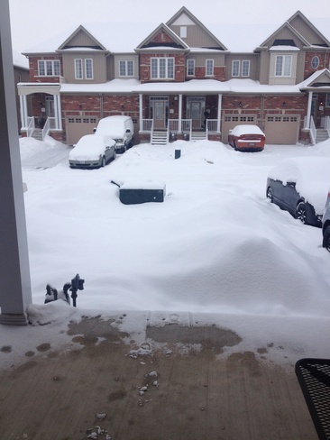 snow storm Bradford West Gwillimbury, Ontario Canada