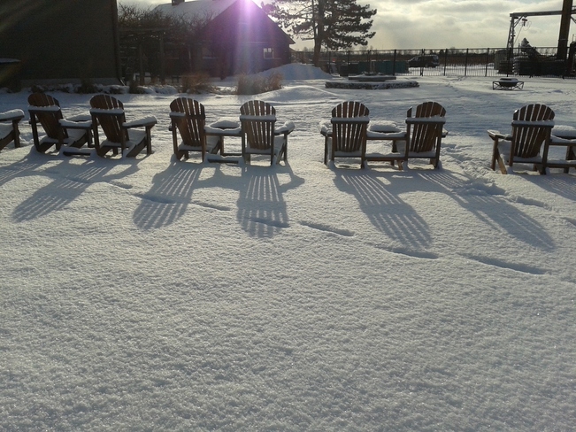 chair shadows Niagara On The Lake, Ontario Canada