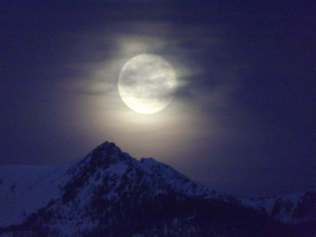 What a moon!!! Kimberley, British Columbia Canada