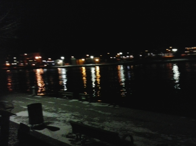 The Port bay at night... 