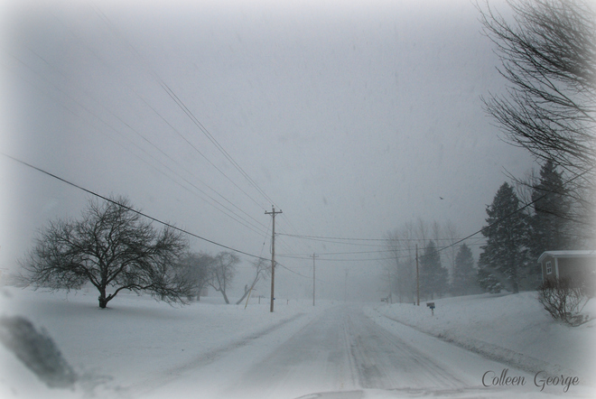 Winter Driving Centreville, Nova Scotia Canada