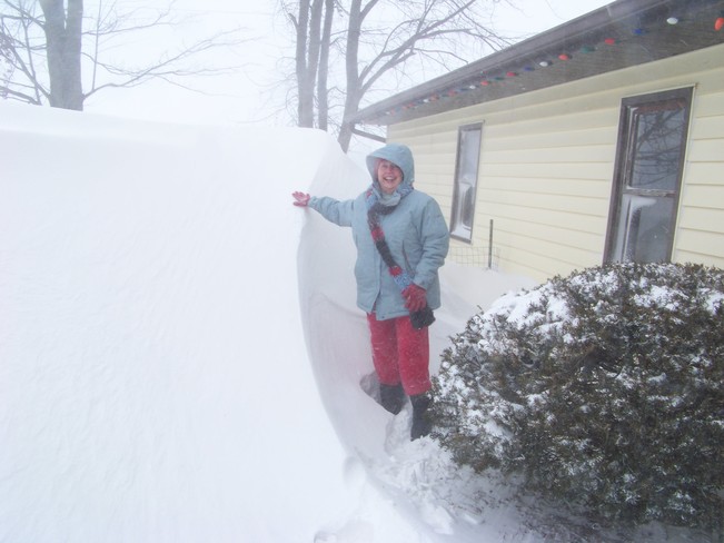 Snow drifts Antwerp, Ohio United States