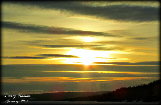 "Sunset over West Pond" Springdale, Newfoundland and Labrador Canada