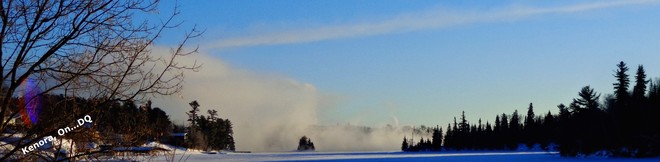 Steaming Open Waters...Cold Temps Kenora, Ontario Canada