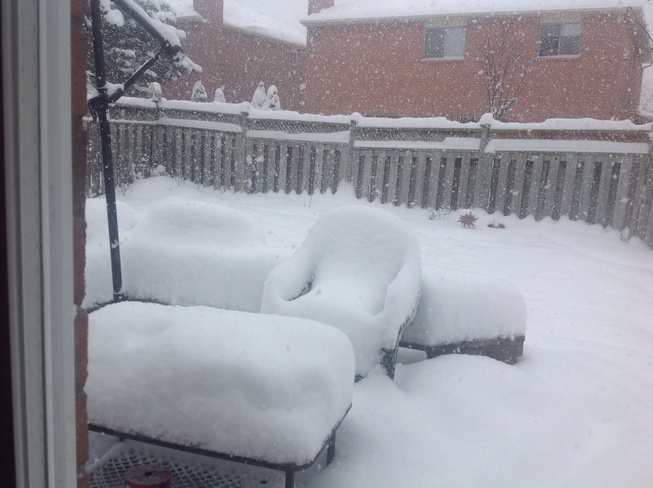 tempete de neige Ajax, Ontario Canada