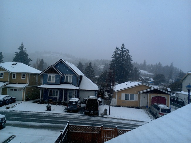 snow Langford, British Columbia Canada