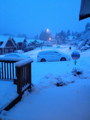 Snowed In Nanaimo, British Columbia Canada