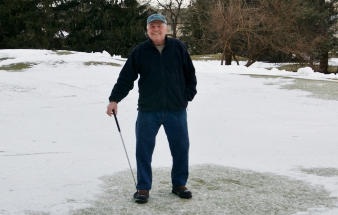 Polar Vortex will not stop this die hard golfer St. Davids, Ontario Canada