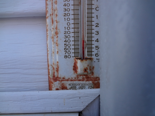 Thermometer -39.5 Blackfalds, Alberta Canada