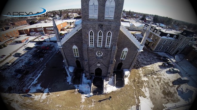 Aerial Photo of Church Pembroke, Ontario Canada