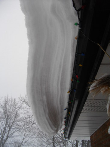 Snow Drift on My Roof St. Catharines, Ontario Canada