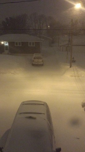 Snow storm Moncton, New Brunswick Canada