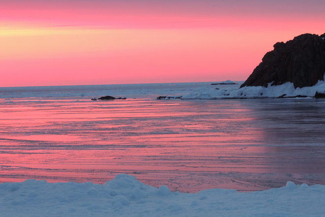 Mirrored sunset. Twillingate, Newfoundland and Labrador Canada