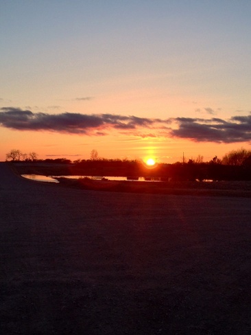 awesome sunset Shields, Saskatchewan Canada