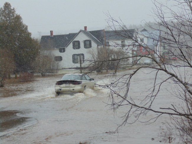 Downtown Norton flood Saint John, New Brunswick Canada