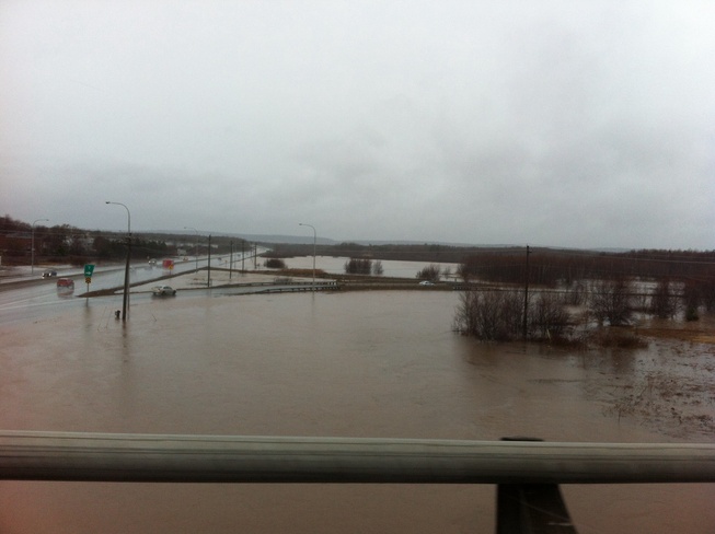 Flooding highway15 Moncton NB Moncton, New Brunswick Canada