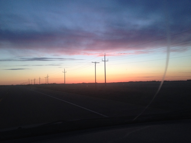 sunset Killarney, Manitoba Canada