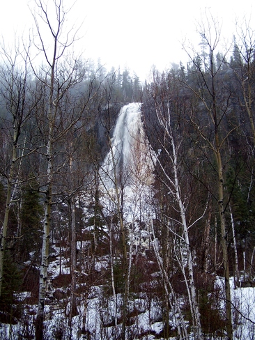 Waterfalls at Reflection Lake Nipigon, Ontario Canada