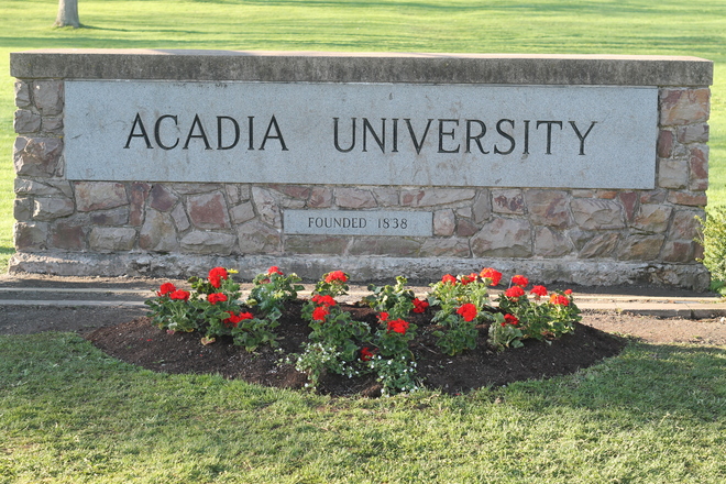 Acadia, Wolfville, Nova Scotia is in Full Bloom for Graduation Wolfville, Nova Scotia Canada