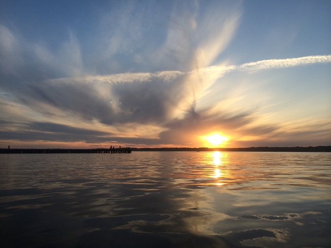 sunset clouds Regina Beach, Saskatchewan Canada