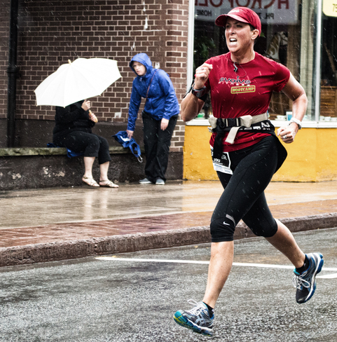 Running in the Rain ( sort of like singing in the rain, but different!) New Glasgow, NS