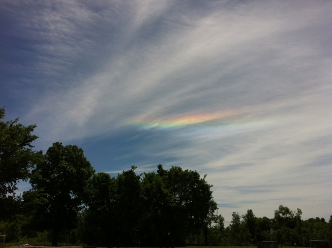 Rainbow cloud Perth Road, ON