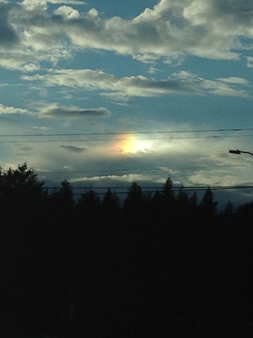 Rainbow In the clouds Miramichi, New Brunswick Canada