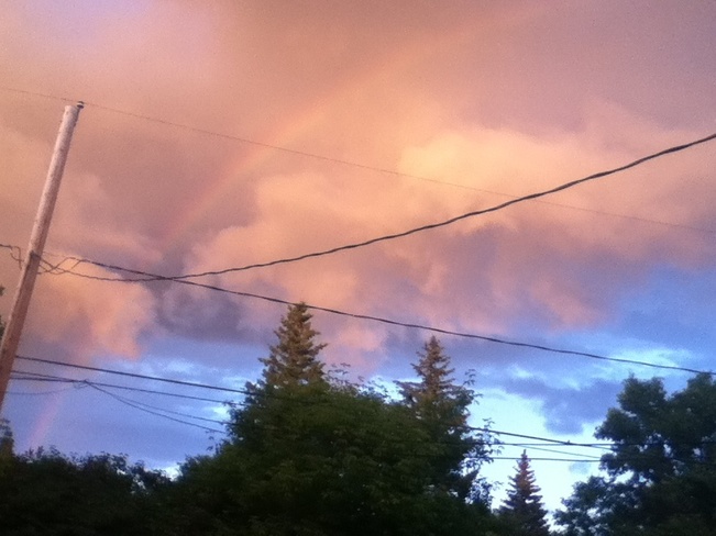 Yellow skys and Rainbows Portage La Prairie, Manitoba Canada