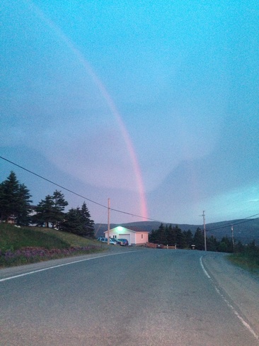 double rainbow Pouch Cove, Newfoundland and Labrador Canada