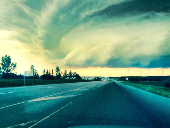 wicked storm cloud! Red Deer, Alberta Canada