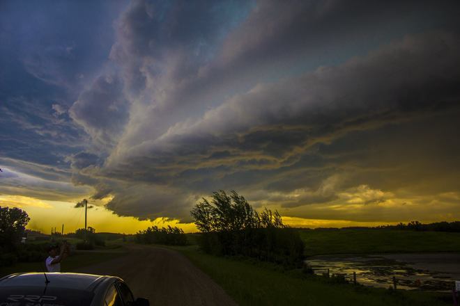 July 9 2014, more photos of severe weather in AB Joffre, AB