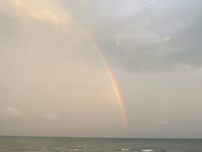 Rainbow after today's rain Long Point, ON
