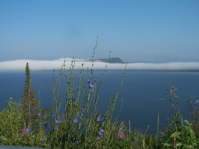 Fog off Lake Superior @ Kama Point (Northernmost point of the Great Lakes) Nipigon, Ontario