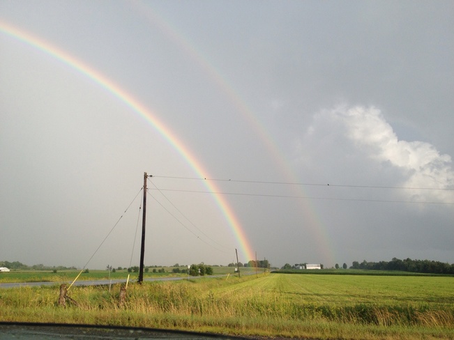 Double rainbow Orangeville, ON, Canada