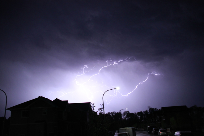 Lightning Storm in Fort McMurray Fort McMurray, AB