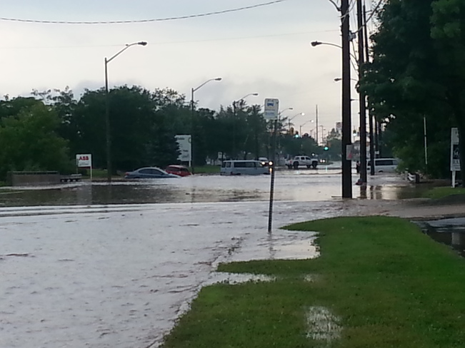 the city of Burlington flooded Ontario