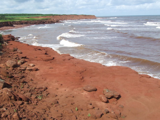 The Red Shore of the cliffs of Eastern PEI East Point, PEI