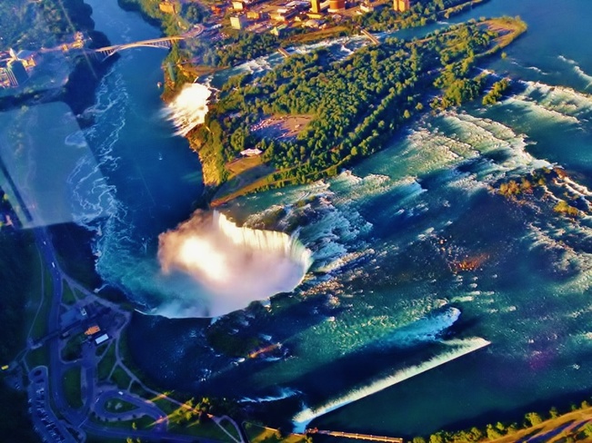 Birds eye view of.. one of the 7 wonders 'Niagara Falls' Niagara Falls, ON