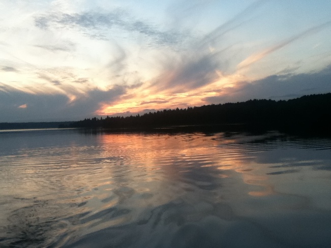 Muscrat lake sunset Thunder Bay, ON
