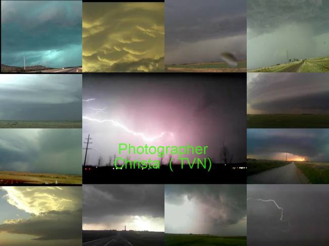 Shots of Storms i took from TVN Sherwood Park, AB
