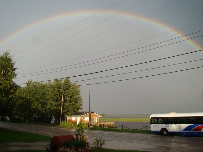 Rainbow after Thunderstorm Moosonee, Ontario