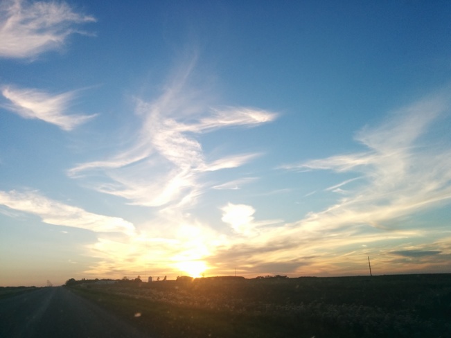 August sunset Saskatchewan