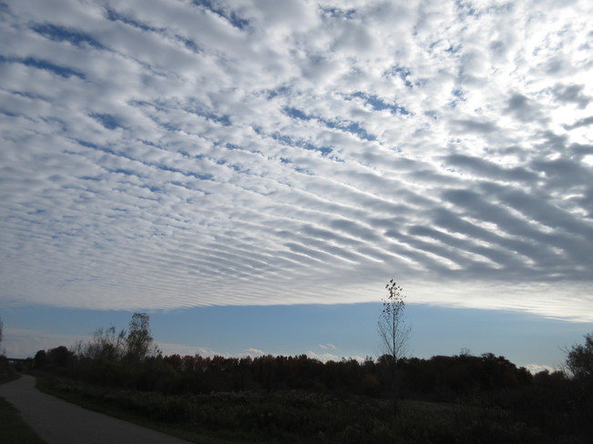 Unusual Cloud Formations London, Ontario Hyde Park and Gainsborough