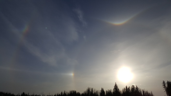 Complex sun dog. Can anyone explain this? Cold Lake, AB