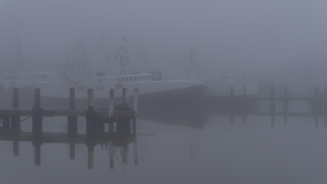 Heavy Fog at the Docks Port Dover, ON