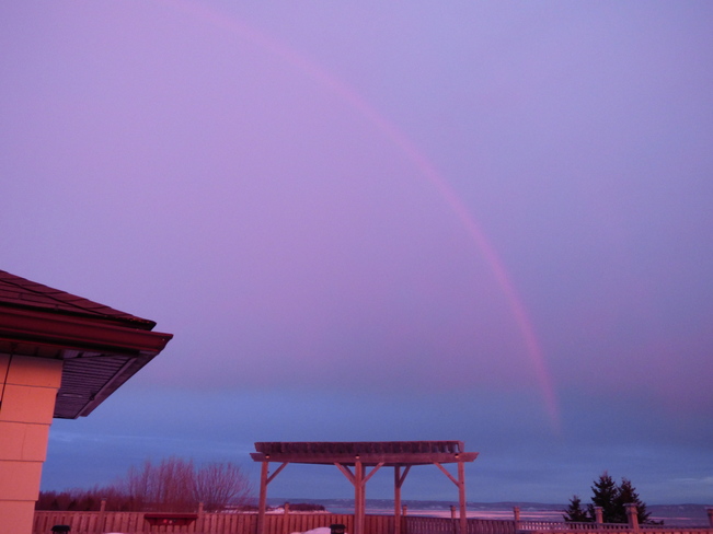 Rainbow sunrise in Avonport Avonport, NS