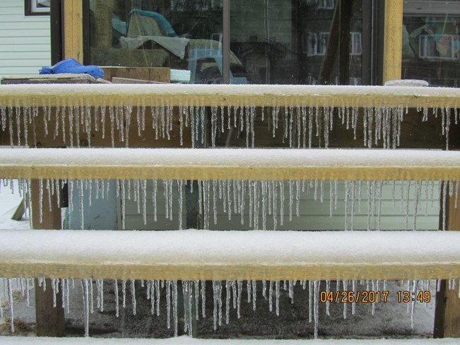 icicle stairs Thunder Bay, ON