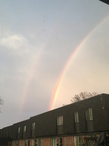 Beautiful double rainbow in Burlington Ontario Burlington, Ontario, CA