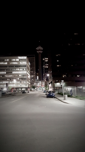 Calgary Tower black out for Manchester Calgary, AB
