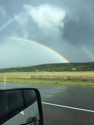 Double rainbow Morley, Alberta, CA